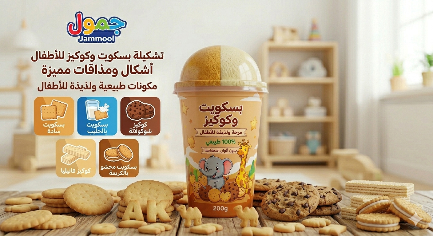بسكويت وكوكيز للأطفال