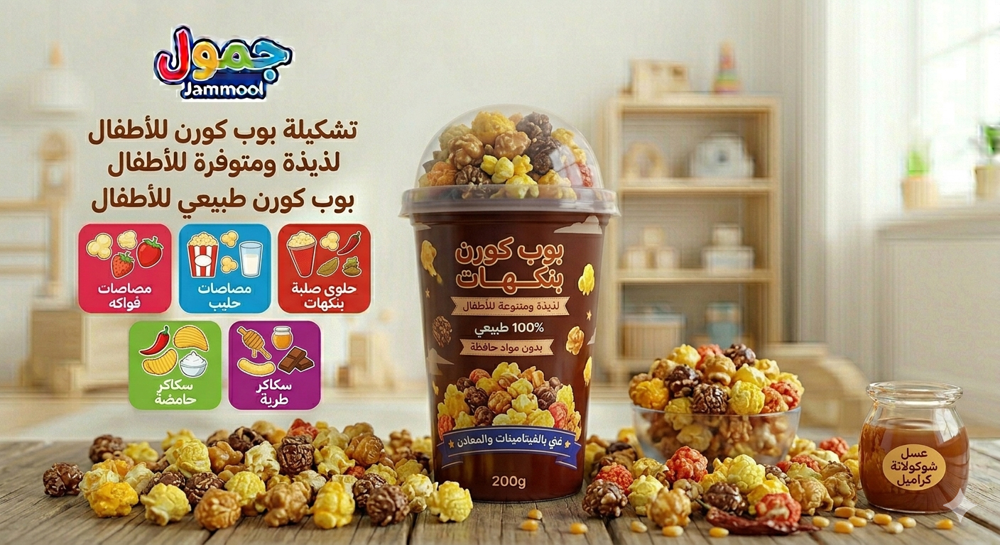 بوب كورن بنكهات