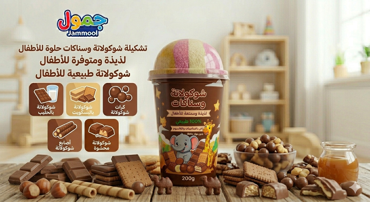 شوكولاتة وسناكات حلوة