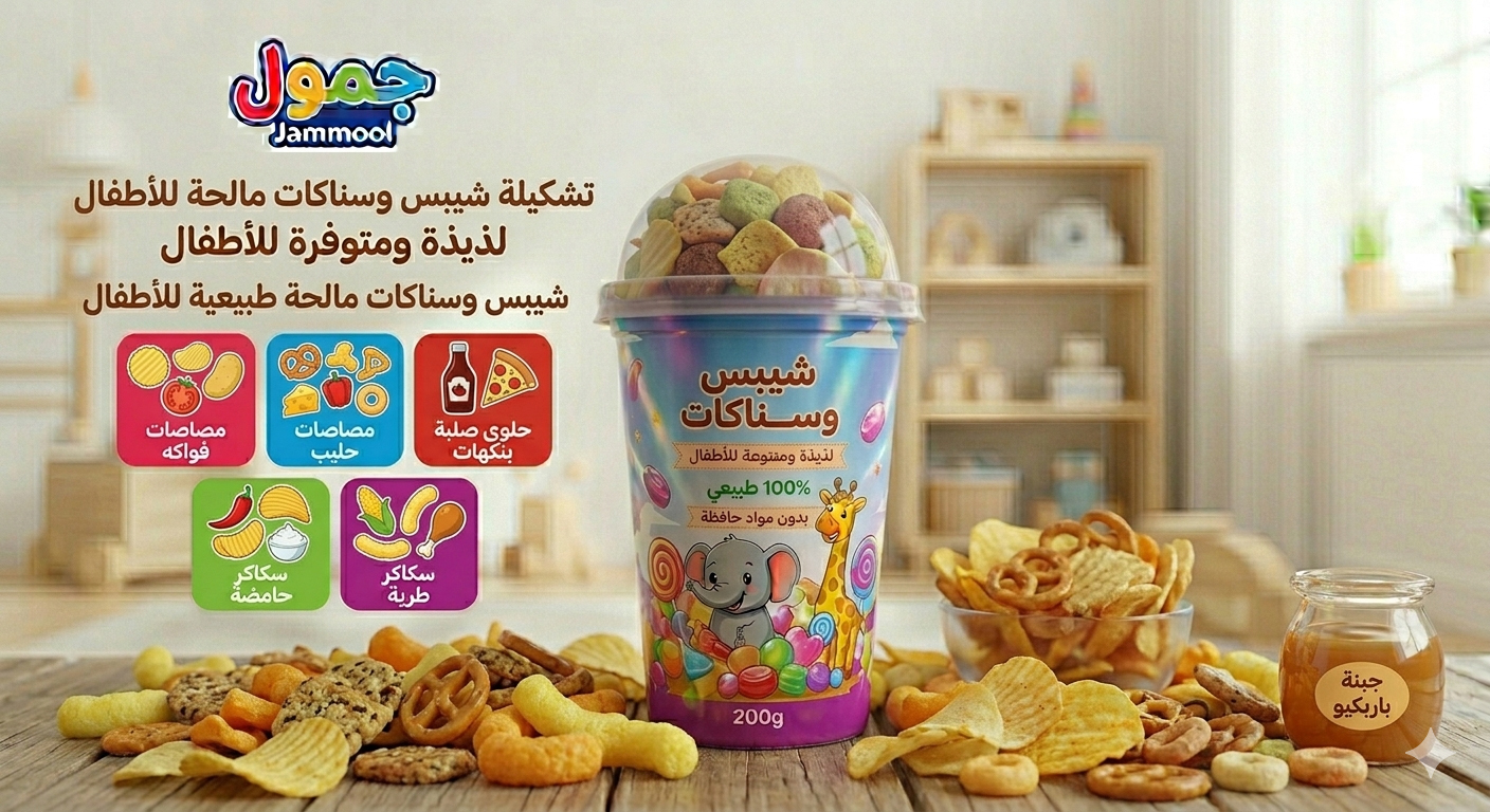 شيبس وسناكات مالحة للأطفال