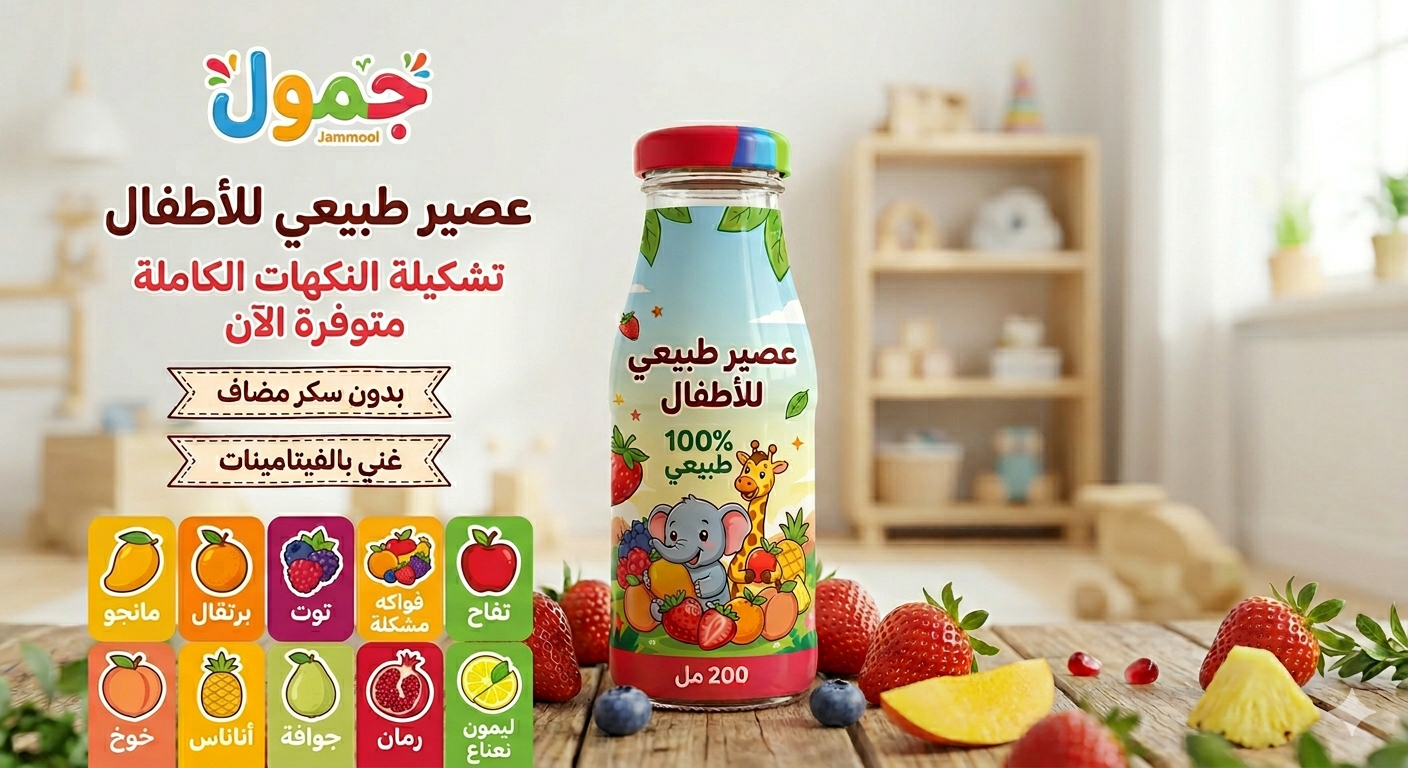 عصير بنكهات للاطفال