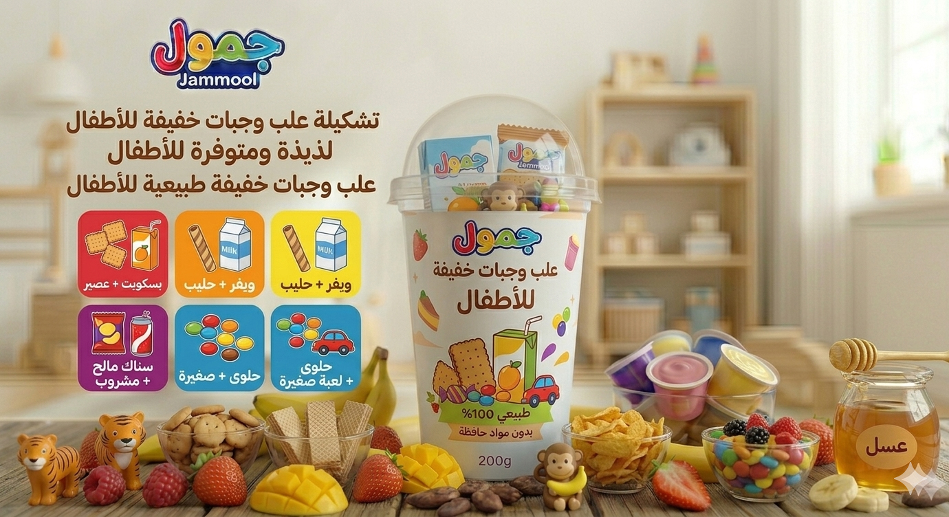 علب وجبات خفيفة للأطفال