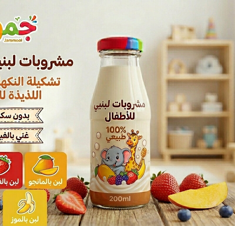 مشروبات لبنية للأطفال