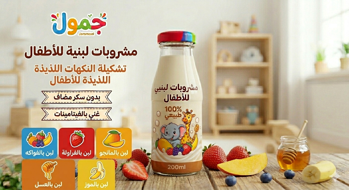 مشروبات لبنية للأطفال