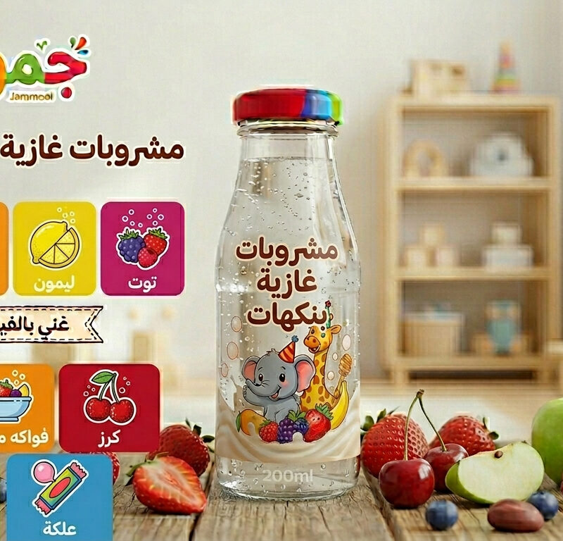 مشروبات غازية بنكهات مرحة