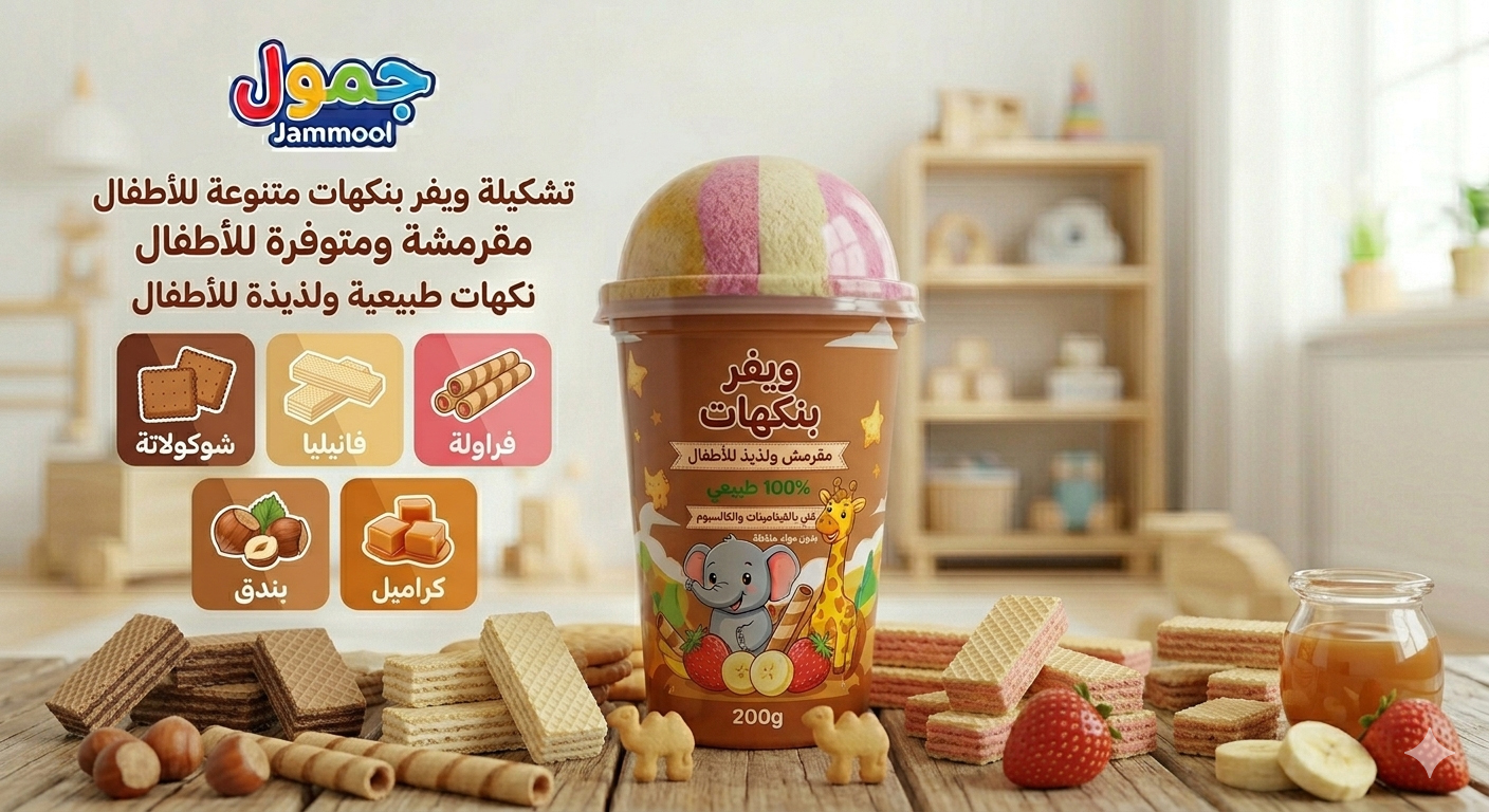ويفر بنكهات